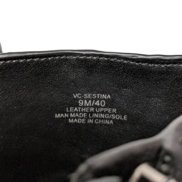 VINCE CAMUTO Sestina Pebbled Leather Booties 9 - Picture 8 of 10